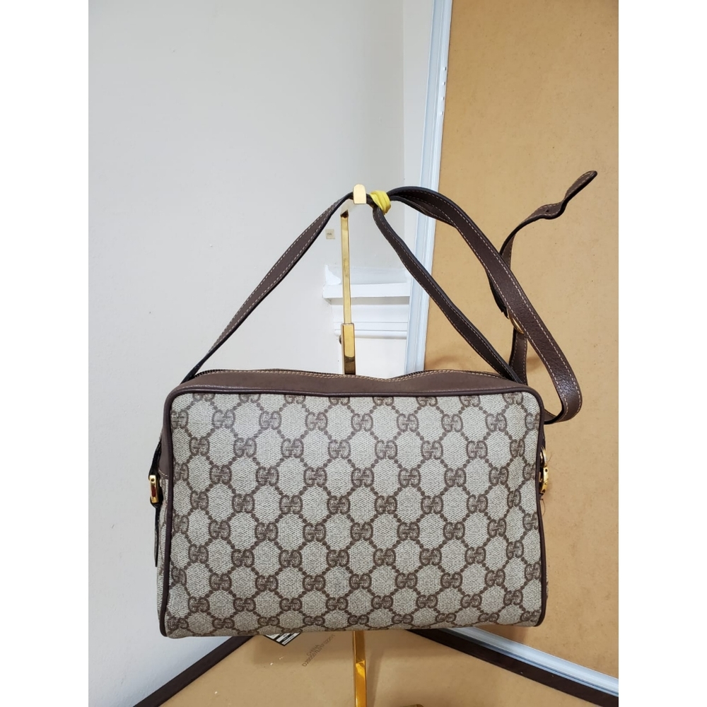 Gucci Vintage GG Plus Web Crossbody Bag - Picture 8 of 12